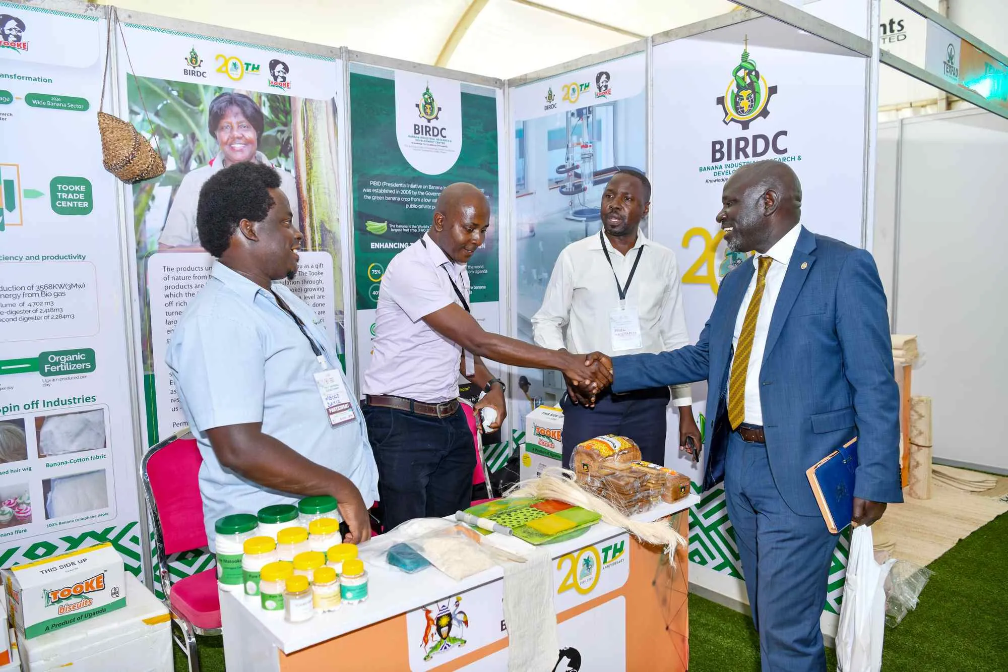 BIRDC Science Week exhibition showcasing banana research, banana flour processing, and green banana products
